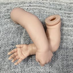 New Arrivals 17 Inch Reborn Kit Blossom With Engraved Name and COA Reborn Baby Vinyl Doll Kit Unpainted Doll Parts DIY Doll Mold