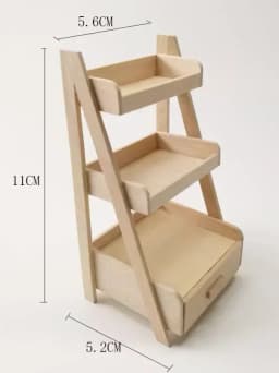 1:12 Miniature Dollhouse Furniture Model Play House Toy Cabinet Wooden Clamshell Desk New Diy Miniature Dollhouse Accessories