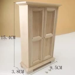 1:12 Miniature Dollhouse Furniture Model Play House Toy Cabinet Wooden Clamshell Desk New Diy Miniature Dollhouse Accessories