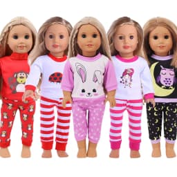 15 Styles Pajamas & Nightgown Cute Pattern Fit 18 Inch American Doll & 43Cm Baby Doll For Generation Accessories Girl's Toy