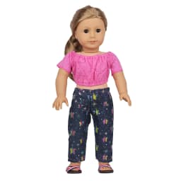 Doll Clothes Denim Suit T-shirt+Pants/Skirt Clothes Set For 18 Inch Amerian&43cm Baby New Born Doll Fot OG Girl Doll Gift Toys