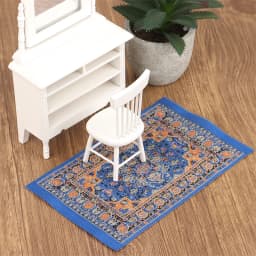 1Pc 1:12 Dollhouse Miniature Floor Rug Mat Turkish Woven Cover Carpet Model Bedroom Living Room Decor Toy Doll House Accessories