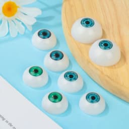 1Pair 22mm 30mm Realistic Half Round Craft Accessories Acrylic DIY Eyeballs Reborn Doll Eyes BJD Mini Easy Use Simulation
