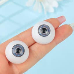 1Pair 22mm 30mm Realistic Half Round Craft Accessories Acrylic DIY Eyeballs Reborn Doll Eyes BJD Mini Easy Use Simulation