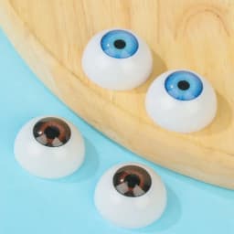1Pair 22mm 30mm Realistic Half Round Craft Accessories Acrylic DIY Eyeballs Reborn Doll Eyes BJD Mini Easy Use Simulation