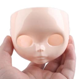 Plastic no makeup face and screw For 1/6 Blyth doll factory blyth doll faceplate with backplate