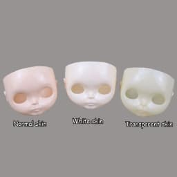 Plastic no makeup face and screw For 1/6 Blyth doll factory blyth doll faceplate with backplate