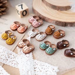 Ob11 Doll Shoes Doll Cowhide Hole Slippers Shoes Bjd Doll Sandals For Ob11, Obitsu 11, Molly, Gsc, 1/12 Bjd Dolls