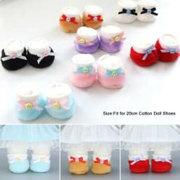 New 7 Styles Doll Plush Shoes Cartoon Style Clothes Accessories Dolls Shoes 20cm Cotton Doll