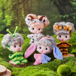 6Pcs Lifelike Reborn Baby Doll Mini Baby Doll Set with Clothes Cute Silicone Girl Toy for Birthday Christmas Gift