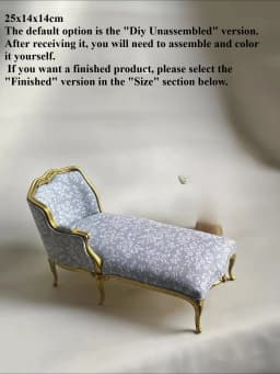 1/6 DollHouse Decoration Miniature Furniture Retro Court Sofa Floor Clock French Table Chair Baroque Piano Decoration Diy Gift