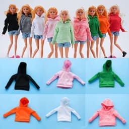11.5" Fashion Doll Hoodies Sweater Clothes for 30cm Doll Casual Wears 1/6 Dolls Sport Tops Party Clothes Accessories Kids Toys