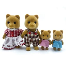 Simulation Forest Rabbit Family Doll Plush Toys Dollhouse Figures DIY Playset PlayHouse Kids Girl Birthday  Xmas Gifts