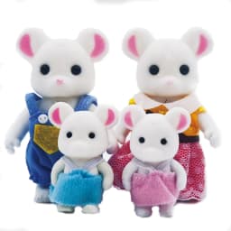 Simulation Forest Rabbit Family Doll Plush Toys Dollhouse Figures DIY Playset PlayHouse Kids Girl Birthday  Xmas Gifts