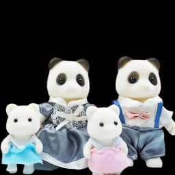 Simulation Forest Rabbit Family Doll Plush Toys Dollhouse Figures DIY Playset PlayHouse Kids Girl Birthday  Xmas Gifts