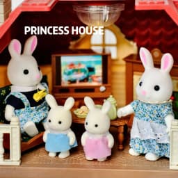 Simulation Forest Rabbit Family Doll Plush Toys Dollhouse Figures DIY Playset PlayHouse Kids Girl Birthday  Xmas Gifts