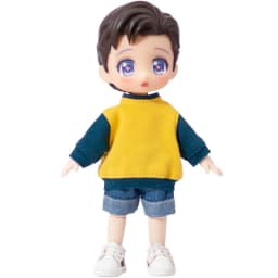 Ob11 Doll Clothes Solid Color Striped Hoodie T-Shirt With Long Sleeves Accessories For Bjd,Gsc,Obitsu11, Molly, Ymy, P9, GsC