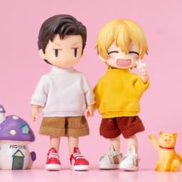 Ob11 Doll Clothes Solid Color Striped Hoodie T-Shirt With Long Sleeves Accessories For Bjd,Gsc,Obitsu11, Molly, Ymy, P9, GsC