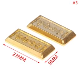 1/2/10pcs Miniature Treasure Chest Gold Yuan Treasure Copper Coin Model Mini Ruyi Gold Copper Coin Doll House Accessories