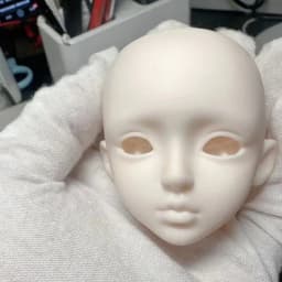 1 Pieces Open Head for 28cm Girls Doll 1/6 BJD White Skin Without Makeup DIY Toys
