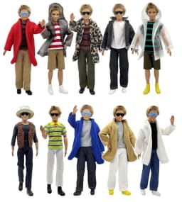 1 Set Ken Cloth Handmade Handsome Doll Accessories Casual Wear Suit for 30cm 12inch Ken Doll Suit Kids Gift
