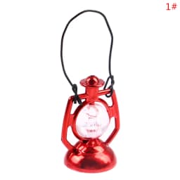 Miniature Oil Lamp Dollhouse Accessories Mini Kerosene Lantern For 1:6 1:12 Scale Doll House Decor Scene Ornaments Pretend Play