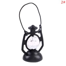 Miniature Oil Lamp Dollhouse Accessories Mini Kerosene Lantern For 1:6 1:12 Scale Doll House Decor Scene Ornaments Pretend Play