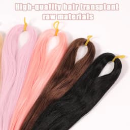 Rooting Doll Wigs Milk Silk Wigs Hair Transplant Hand-crocheted BJD/SD Doll Light Blue Gold Silver Black Doll Hair Accessories