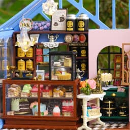 Wooden Dollhouse Kit Handmade Building Model 3D Puzzle Assembly Toy Miniature Doll House With Furniture Lighting Birthday Gifts