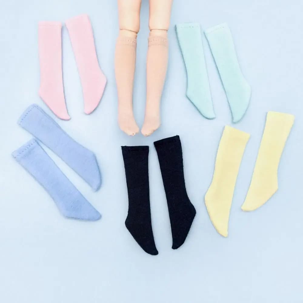 Fashion Handmade ob22 ob24 Doll Cotton Stockings Long Socks Leggings Casual Wear Dress Accessories for Blythe Doll DIY Toys