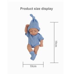 7.87Inch Mini Soft and Full Body Soft Vinyl Reborn Doll 20CM Cute Doll Reborn Toys Doll Waterproof Cute Vinyl Newborn Doll Toys