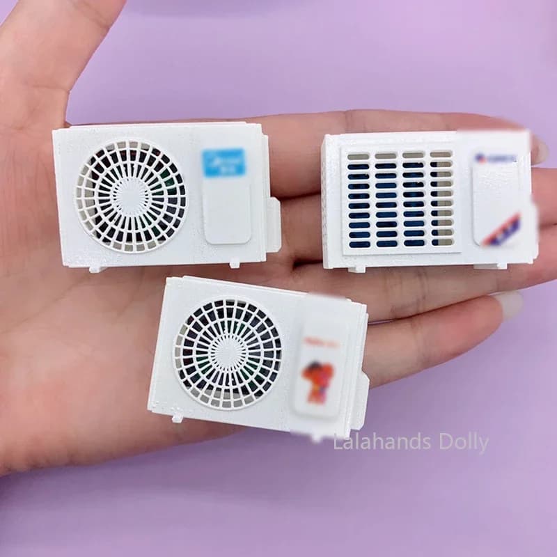 1:12 Dollhouse Mini Air Conditioner Model for Dollhouse Furniture Decoration Accessories