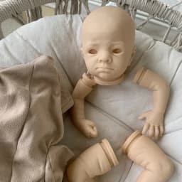 17inch Rosa Reborn Doll Kit Premie Size with Jointed Body Unfinished Unpainted DIY Doll Parts