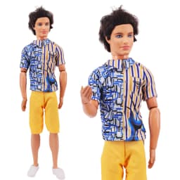 Handmade Ken Doll Clothes T-shirt + Shorts For Babi Dress Accessories Fashion Daily Clothing Gils Toys Birthday Gift