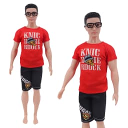 Handmade Ken Doll Clothes T-shirt + Shorts For Babi Dress Accessories Fashion Daily Clothing Gils Toys Birthday Gift