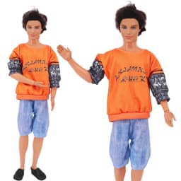 Handmade Ken Doll Clothes T-shirt + Shorts For Babi Dress Accessories Fashion Daily Clothing Gils Toys Birthday Gift