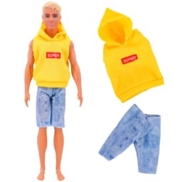Handmade Ken Doll Clothes T-shirt + Shorts For Babi Dress Accessories Fashion Daily Clothing Gils Toys Birthday Gift
