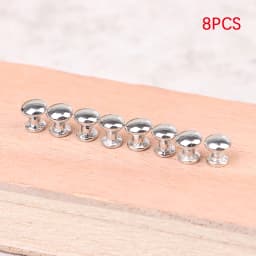 8Pcs 1:12 Dollhouse Miniature Antique Bronze Cabinet Drawer Knob Furniture Hardware Handles Wardrobe Kitchen Pulls Furniture Toy