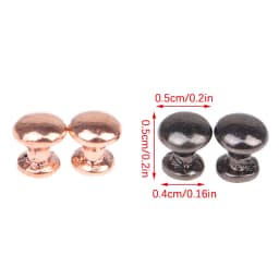 8Pcs 1:12 Dollhouse Miniature Antique Bronze Cabinet Drawer Knob Furniture Hardware Handles Wardrobe Kitchen Pulls Furniture Toy