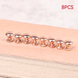 8Pcs 1:12 Dollhouse Miniature Antique Bronze Cabinet Drawer Knob Furniture Hardware Handles Wardrobe Kitchen Pulls Furniture Toy