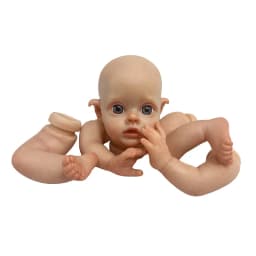 12inch Painted Bebe Reborn DIY Small Elf Kits Handmade Lifelike Cloth Body Newborn Lovely Elf Girl Dolls for Girls Reborn Ready