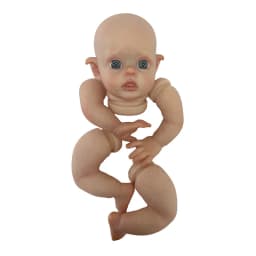12inch Painted Bebe Reborn DIY Small Elf Kits Handmade Lifelike Cloth Body Newborn Lovely Elf Girl Dolls for Girls Reborn Ready