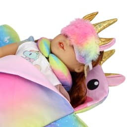 18 Inch Girl Doll Carry Bag Pink Rainbow Color 16" Baby Dolls Carry Out Sleeping Bag Child's Gift