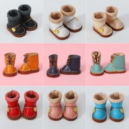 New 1/12bjd Bjd Doll Shoes High Top Handmade Leather Cowhide boots Shoes For Obitsu 11 OB11 Size GSC Doll 11cm Body Body9