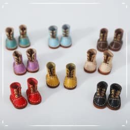 New 1/12bjd Bjd Doll Shoes High Top Handmade Leather Cowhide boots Shoes For Obitsu 11 OB11 Size GSC Doll 11cm Body Body9