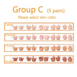 Replacement Hand For OB11&DDF BJD doll body spherical joint doll toy hands set obitsu11 body Doll accessories