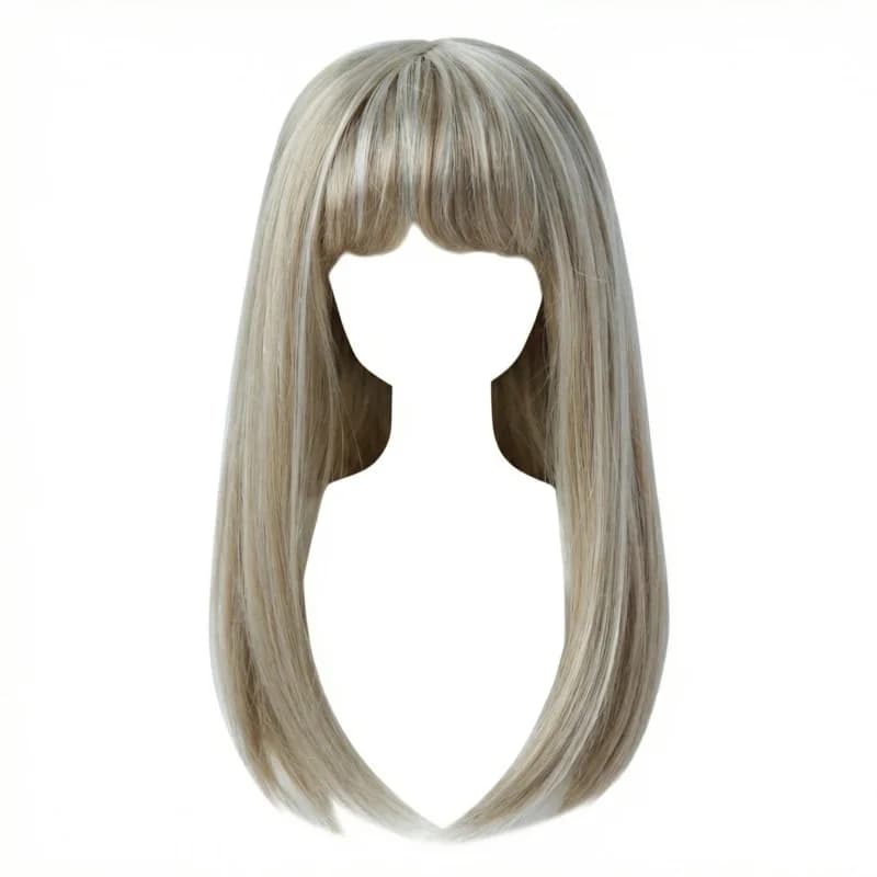 Jusuns JD371 1/6 1/4 1/3 YOSD MSD SD Soft Synthetic Mohair Doll Wig 6-7inch 7-8inch 8-9inch Full Bangs Miranda BJD Hair