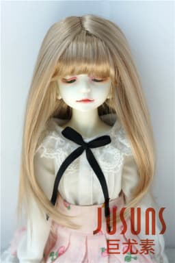 Jusuns JD371 1/6 1/4 1/3 YOSD MSD SD Soft Synthetic Mohair Doll Wig 6-7inch 7-8inch 8-9inch Full Bangs Miranda BJD Hair