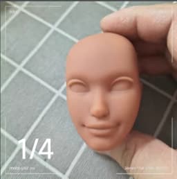 T01 1/6 boy head BJD change makeup eye opening baby monsters high school bald head practice hand flaws