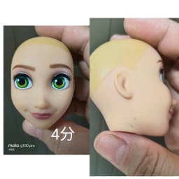 T01 1/6 boy head BJD change makeup eye opening baby monsters high school bald head practice hand flaws